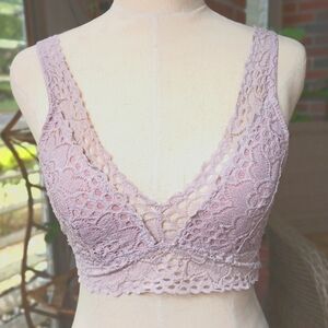 True by rue 21 Rose colored medium lace bralette